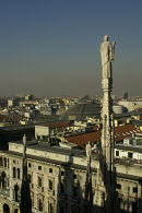 Spires and statues on the Duomo