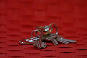 The keys to our Milan apartment