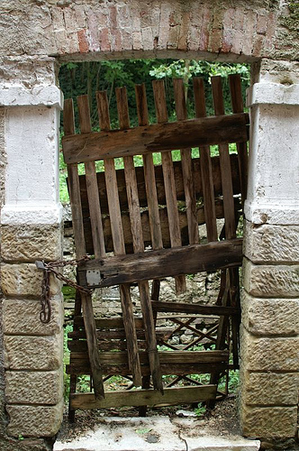 A gate in Asolo, the hilltop town north of Venice