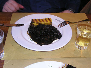 Cuttlefish ink pasta at Al Mascaron