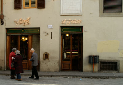 Vivoli, one of Florence's famous gelato shops