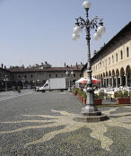 The piazza in Vigevano