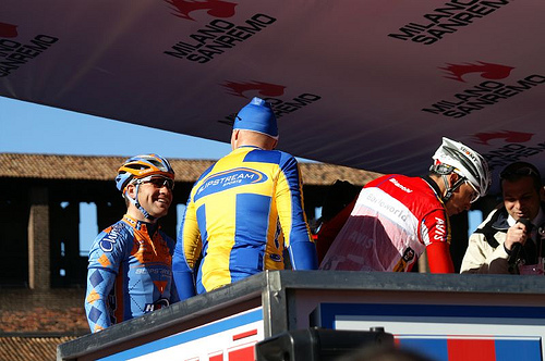 Magnus Backstedt, at the start of Milano-Sanremo in Milan, March 2008