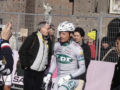 Danilo Di Luca, at the start of Milano-Sanremo in Milan, March 2008