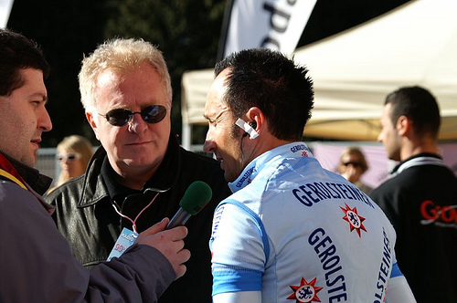 Davide Rebellin, at the start of Milano-Sanremo in Milan, March 2008