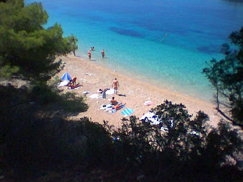 Quiet stretch of Italian beach