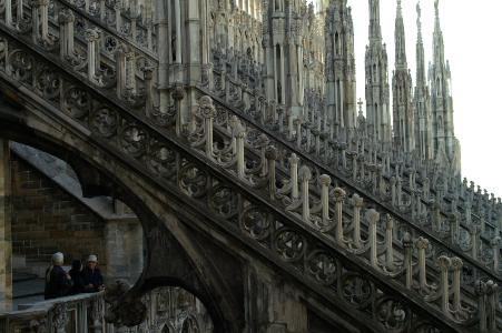 On the roof of the Duomo