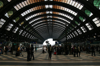 Italian train station platform