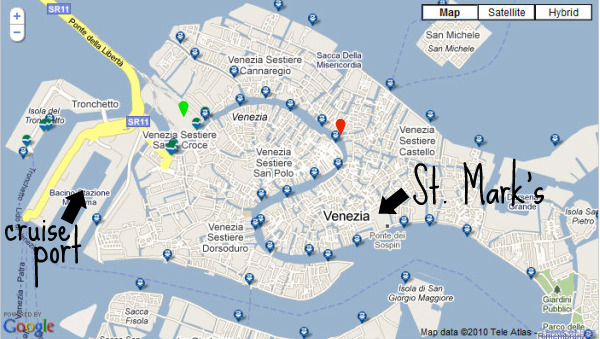 venicemap2_notes Map from the cruise port to St. Mark's Square