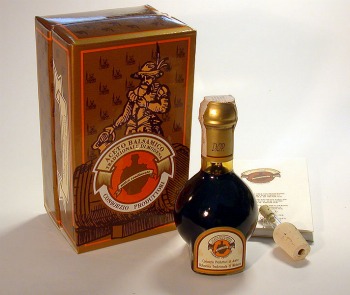 Bottles of traditional balsamic vinegar
