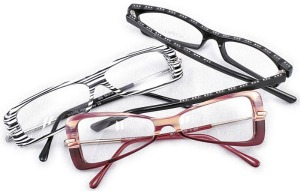 Italian eyeglass frames in a shop window