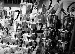 Stovetop moka pots